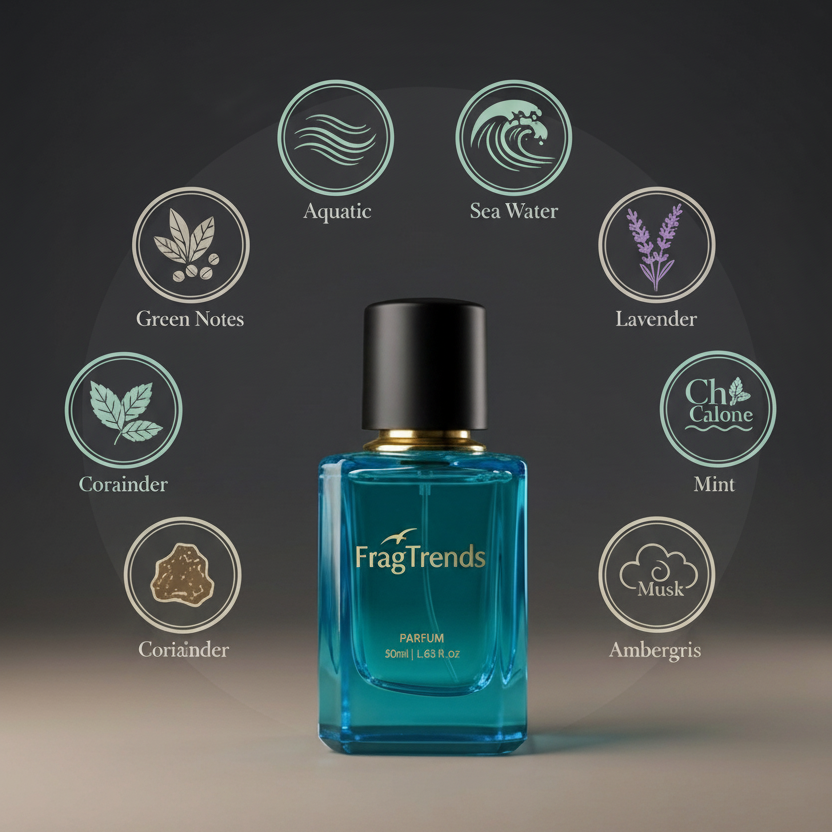 Ocean 20ml pocket perfume bottle